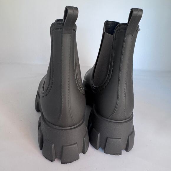 Jeffrey Campbell Cloudy Women's 8 Chelsea Rainboot Forest Green - Picture 2 of 8